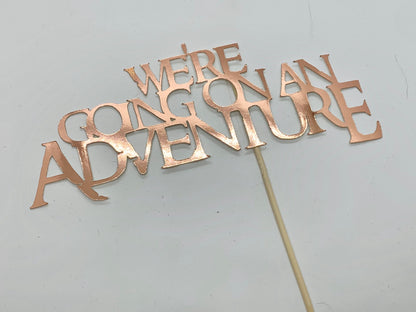 Resplendent Aurora | We're going on an Adventure Wedding Cake Topper