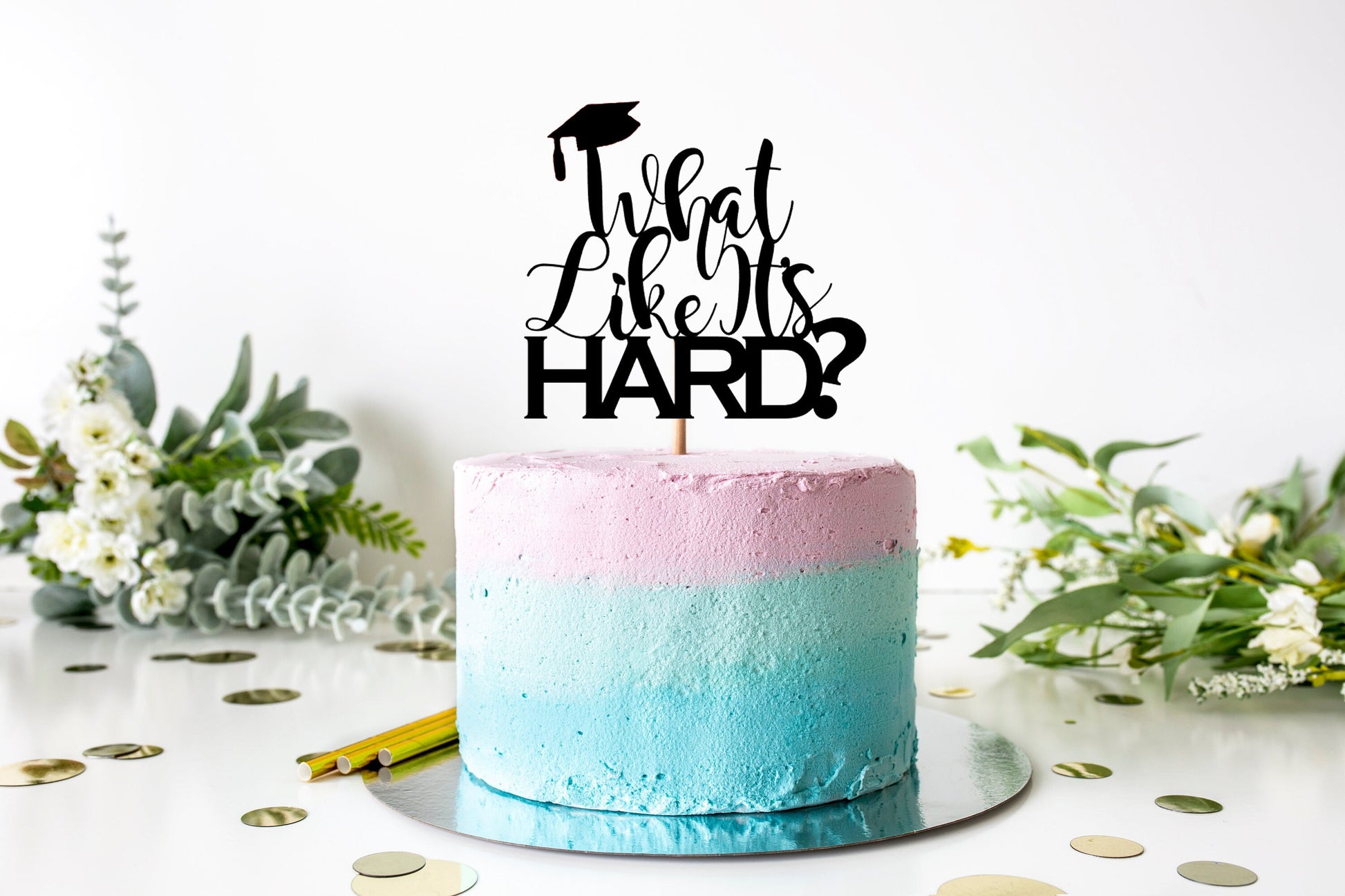 Resplendent Aurora | What Like It's Hard? Masters Degree Graduation cake topper