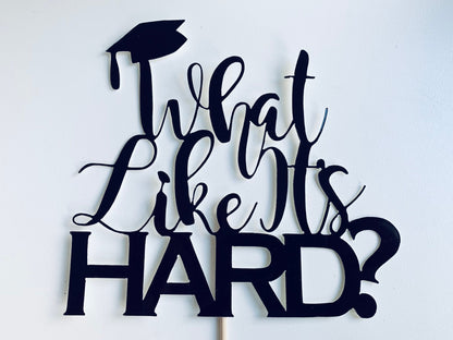 Resplendent Aurora | What Like It's Hard? Masters Degree Graduation cake topper