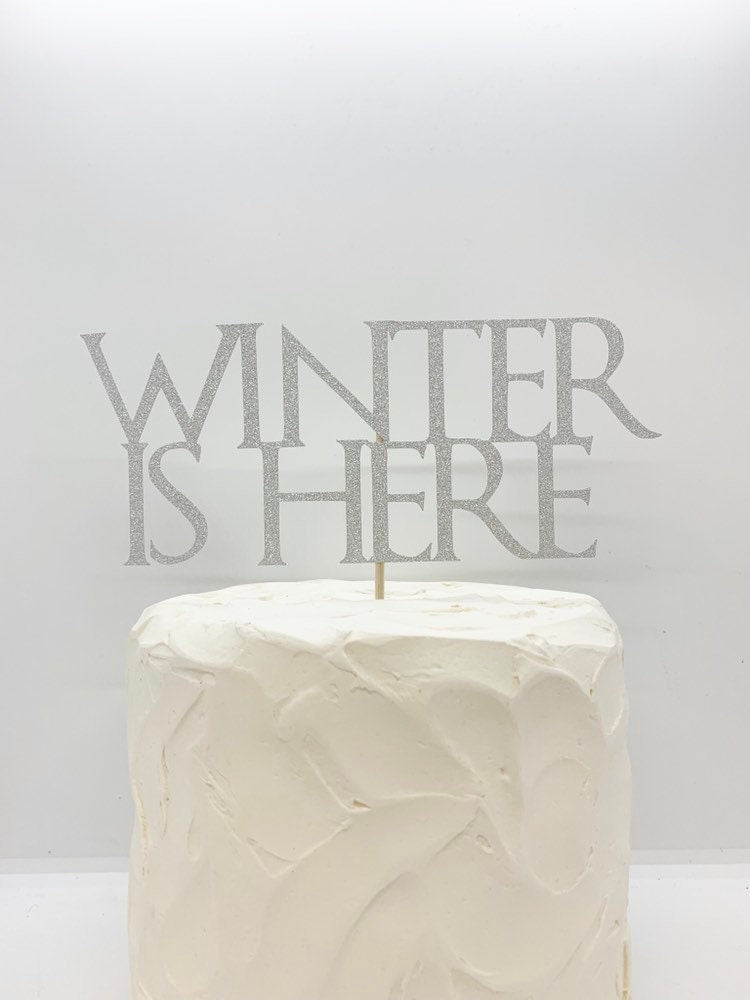 Resplendent Aurora | Winter Is Here Christmas Cake Topper