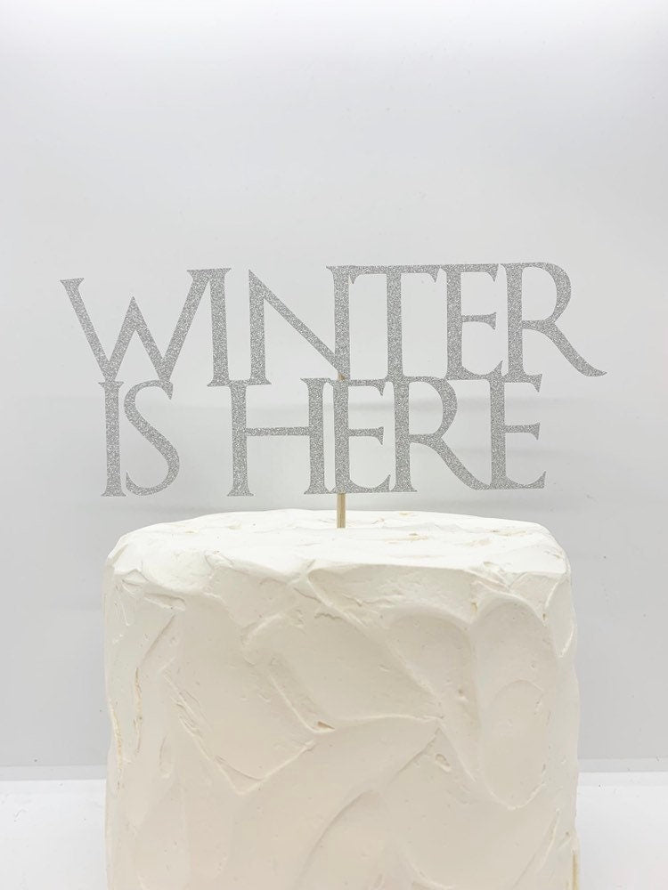 Resplendent Aurora | Winter Is Here Christmas Cake Topper