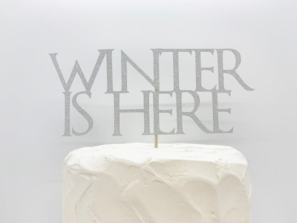 Resplendent Aurora | Winter Is Here Christmas Cake Topper