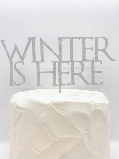 Resplendent Aurora | Winter Is Here Christmas Cake Topper