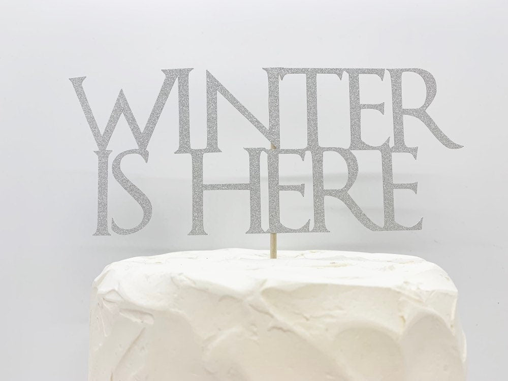 Resplendent Aurora | Winter Is Here Christmas Cake Topper