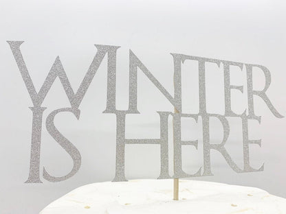 Resplendent Aurora | Winter Is Here Christmas Cake Topper