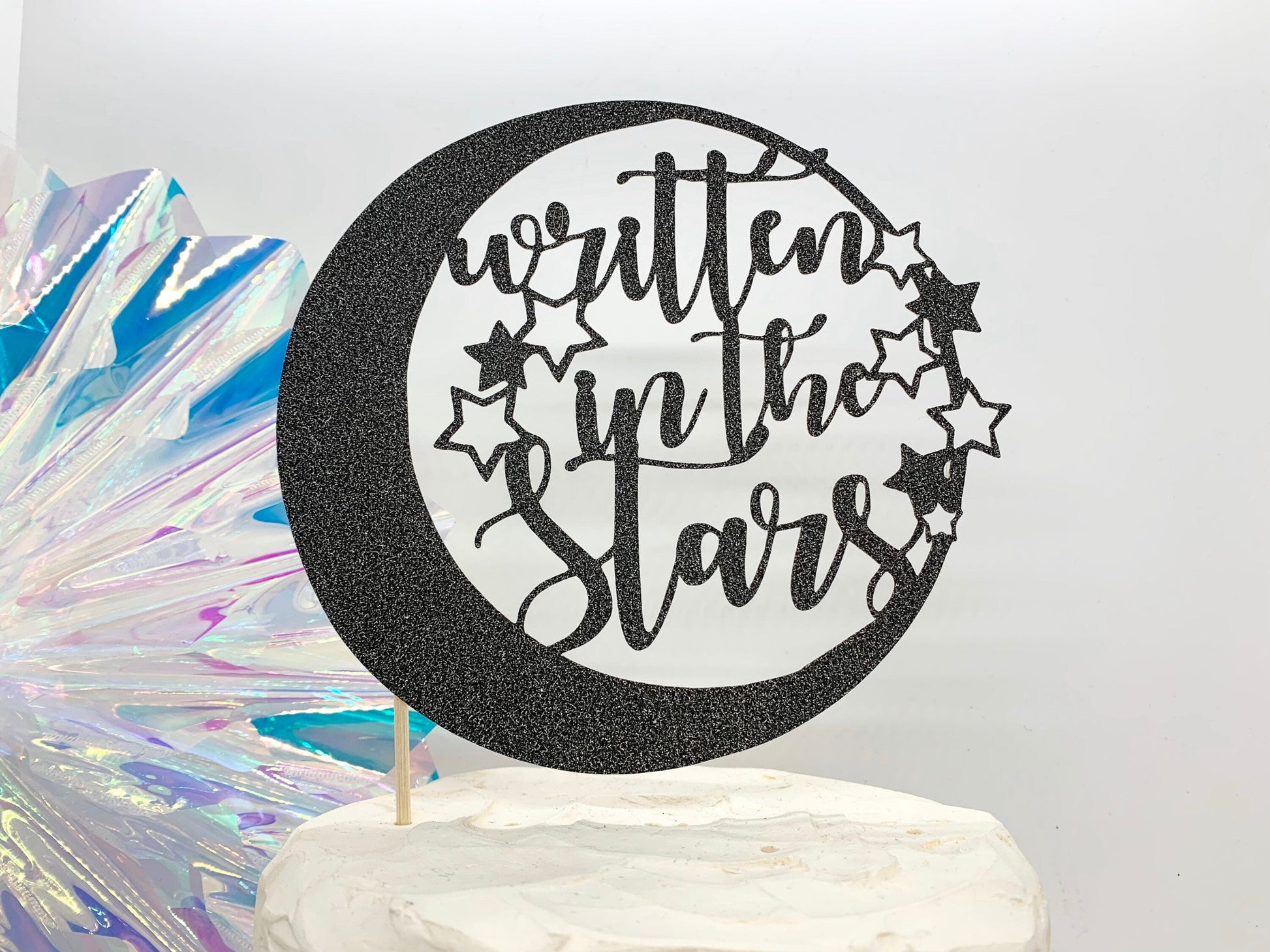 Resplendent Aurora | Written in the Stars wedding cake topper