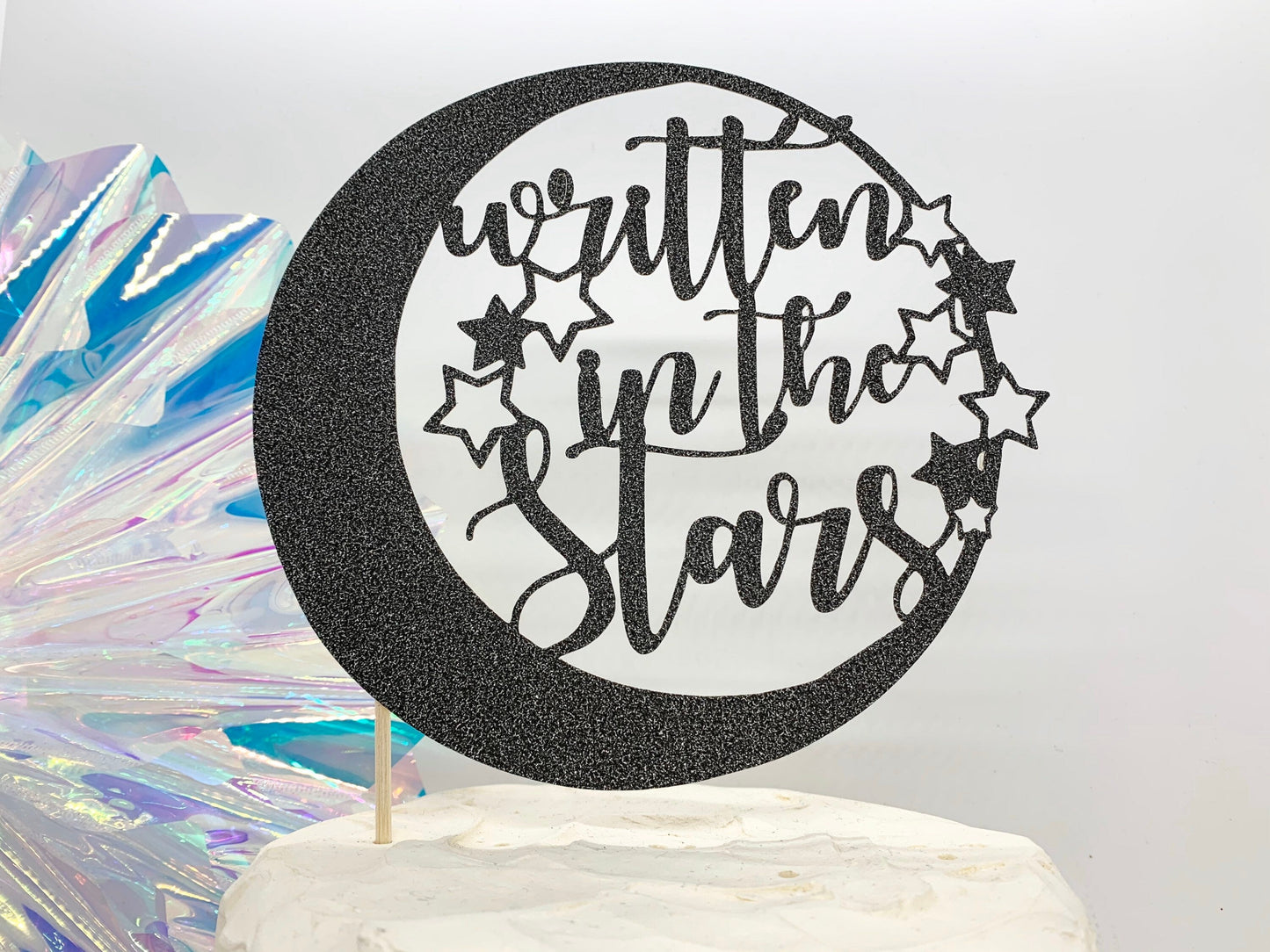 Resplendent Aurora | Written in the Stars wedding cake topper