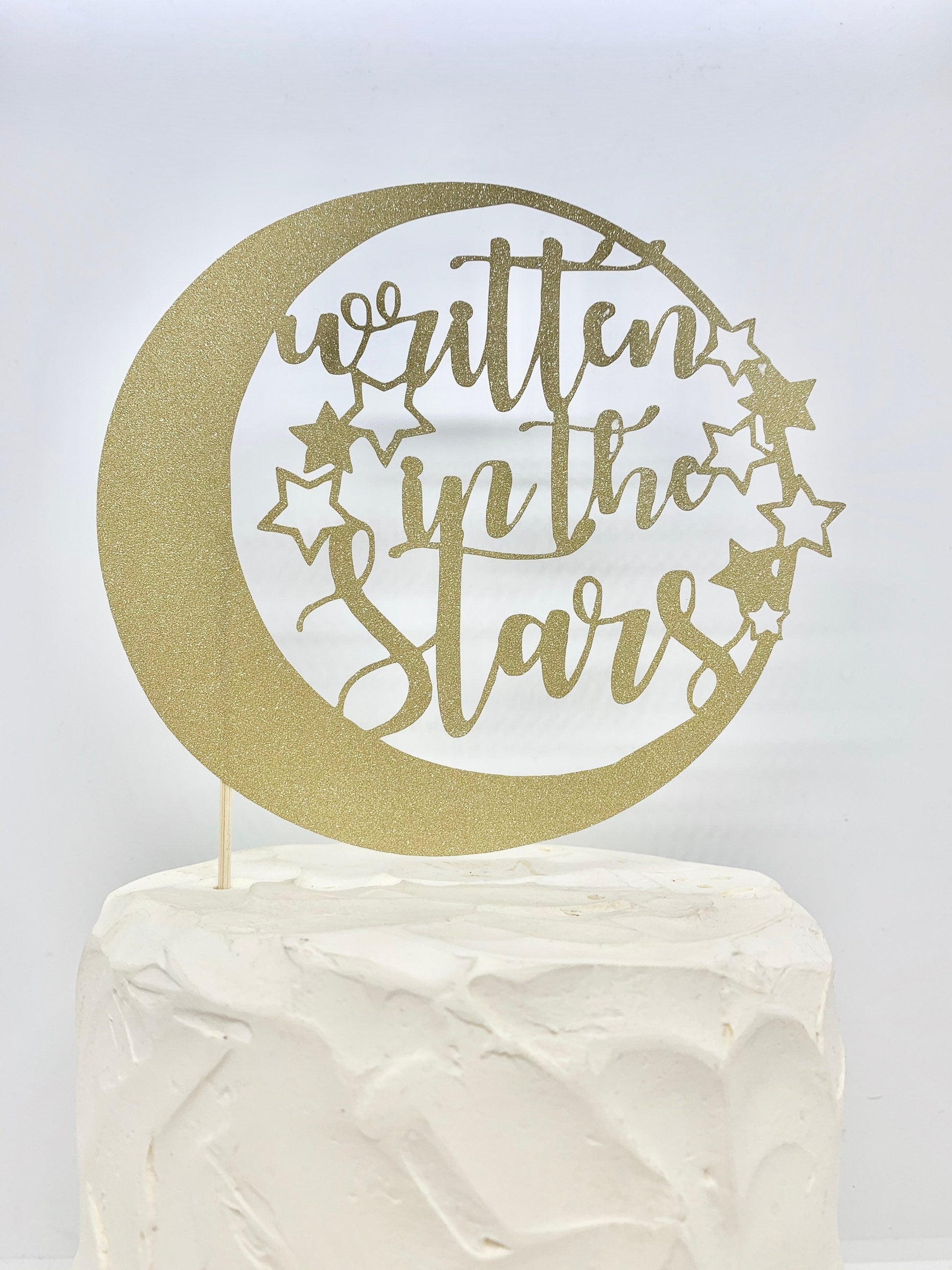 Resplendent Aurora | Written in the Stars wedding cake topper