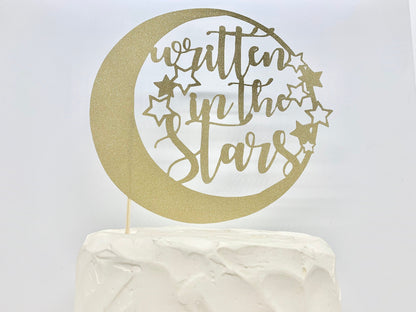 Resplendent Aurora | Written in the Stars wedding cake topper