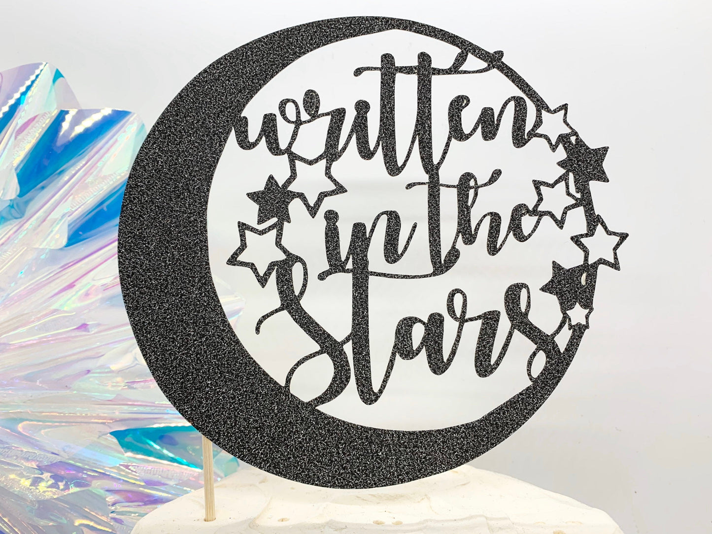 Resplendent Aurora | Written in the Stars wedding cake topper