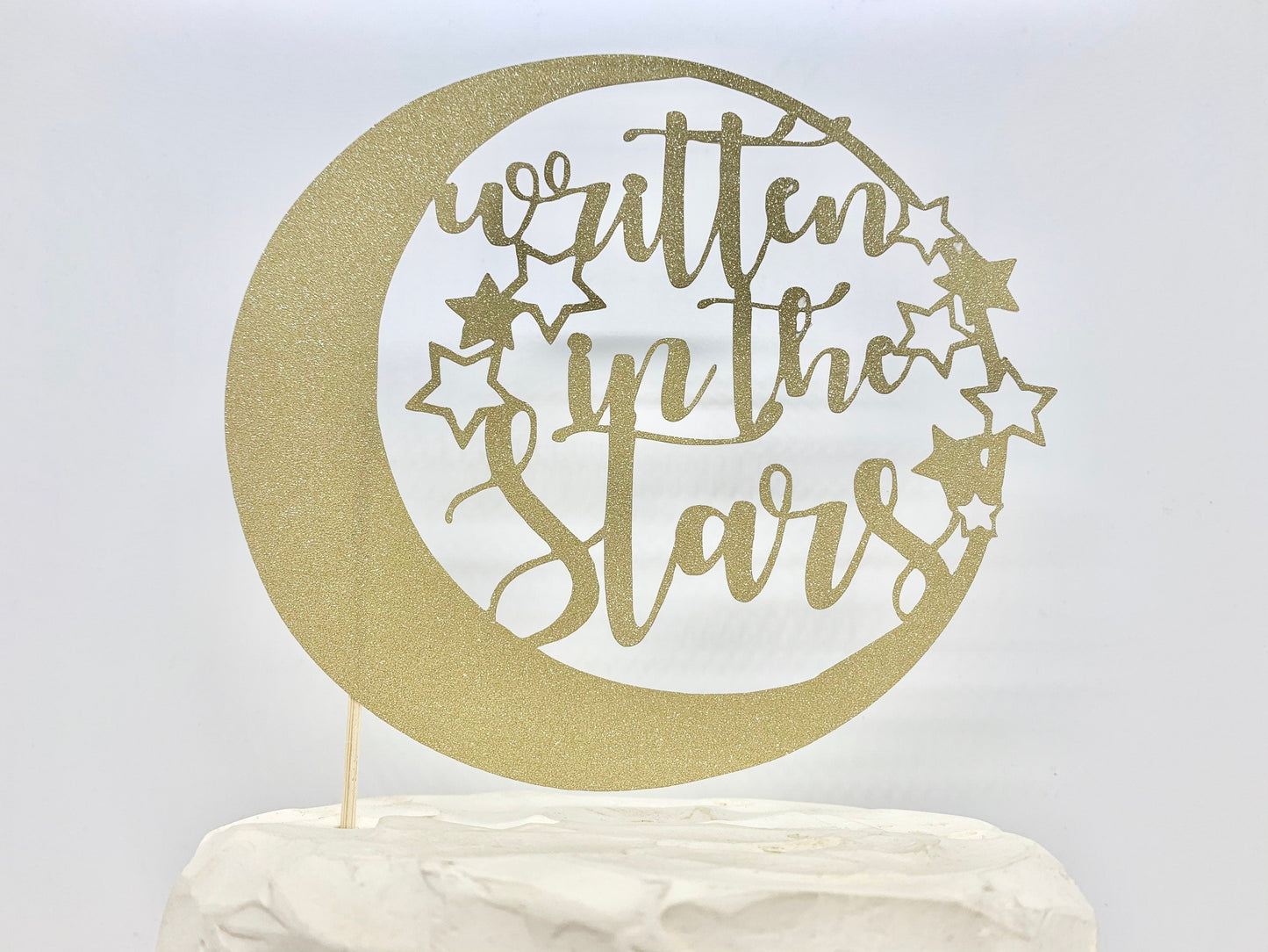 Resplendent Aurora | Written in the Stars wedding cake topper